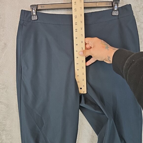 Banana Republic Performance Tapered Pants Mens Size 36 Navy Blue Slim Fit - Picture 5 of 10